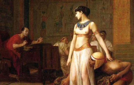 “Cleopatra y César” de Jean-León Gérôme.